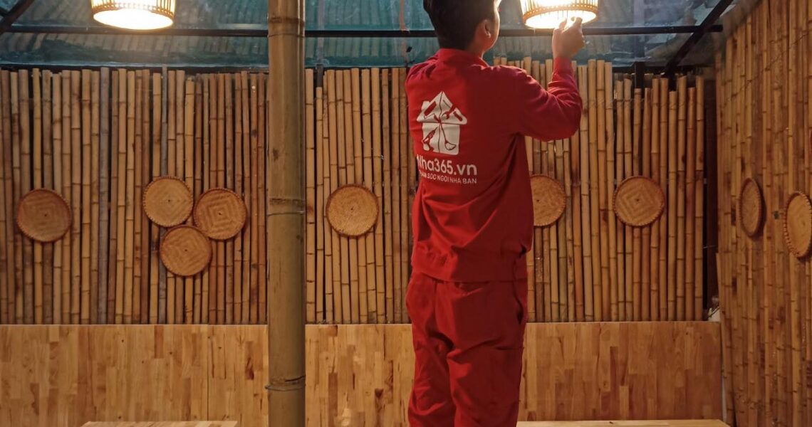 Thi công lắp đặt hệ thống điện nước Quán ăn 58 Lĩnh Nam
