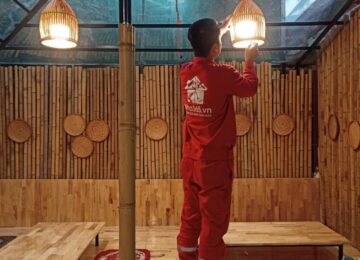 Thi công lắp đặt hệ thống điện nước Quán ăn 58 Lĩnh Nam