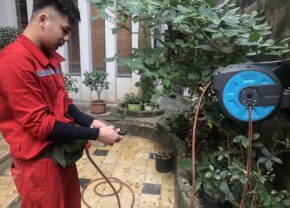 Bảo dưỡng và vệ sinh biệt thự tại Khu Vườn Đào Tây Hồ